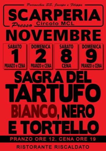 Sagra del Tartufo Bianco, Nero e Tortello